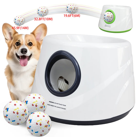 MeowMeowsChoice Automatic Ball Launcher Small Medium Dogs