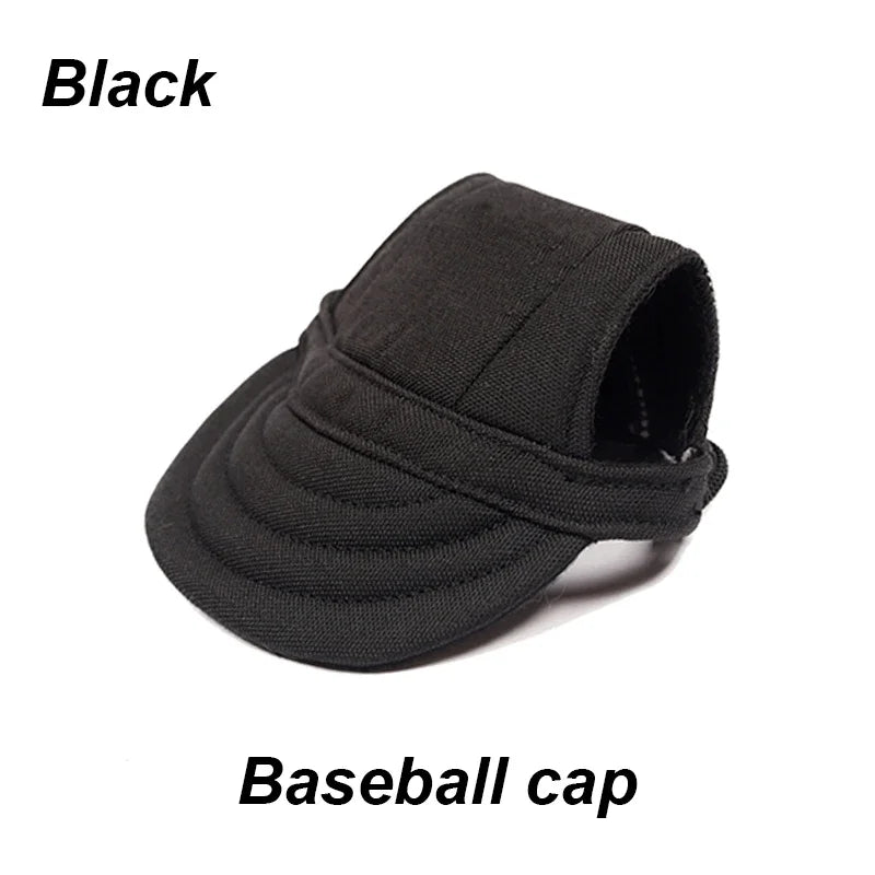 Dog Sunscreen Hat With Ear Holes Adjustable Outdoor Baseball Cap