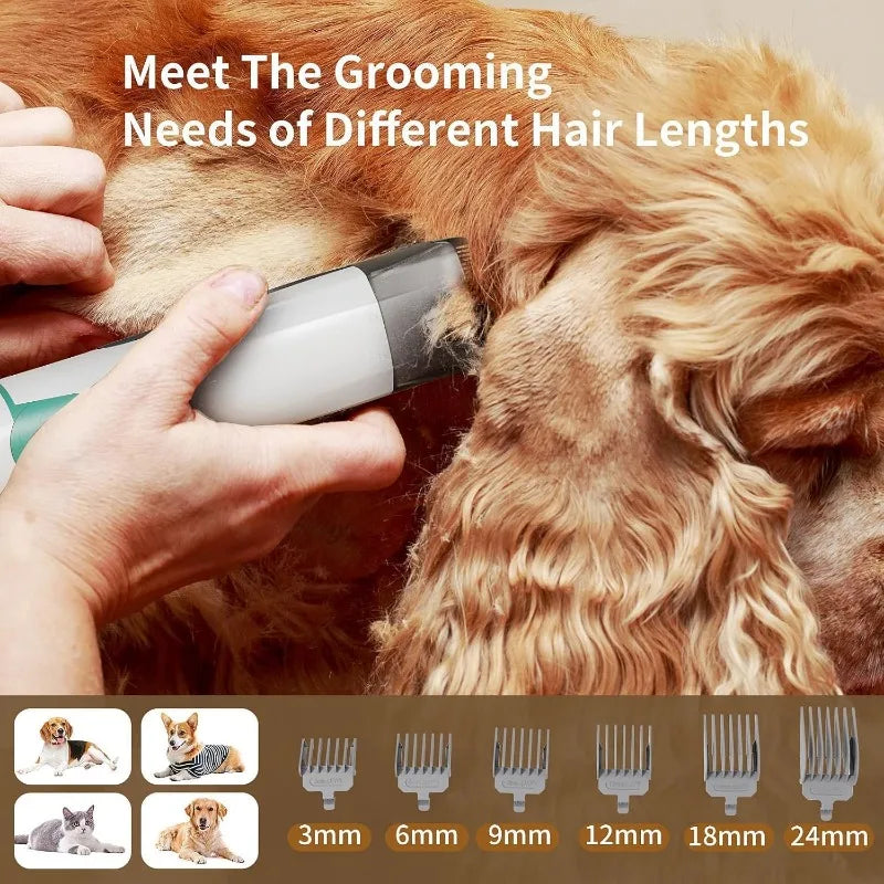Alma's Pet Supplies Vacuum Grooming Kit With Clipper Tools