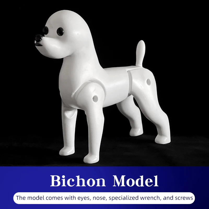 Hign-concerned Bichon Pet Simulation Dog for Grooming