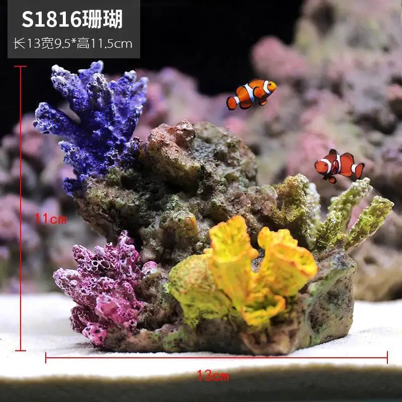 Hign-concerned Simulated Coral Aquarium Decoration Resin Landscape