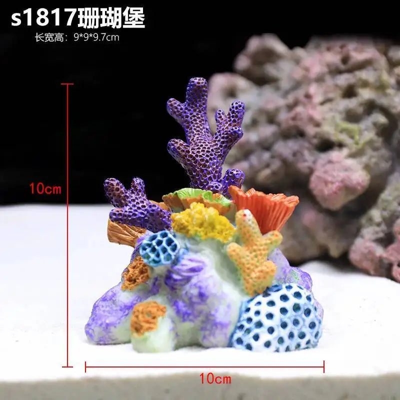 Hign-concerned Simulated Coral Aquarium Decoration Resin Landscape