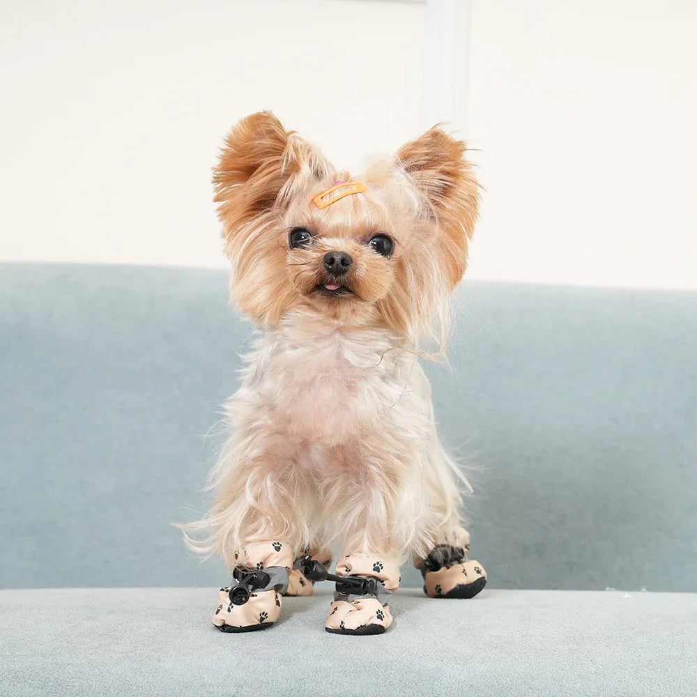 Pet Dog Shoes Anti Slip Soft Adjustable Paw Boots Outdoor