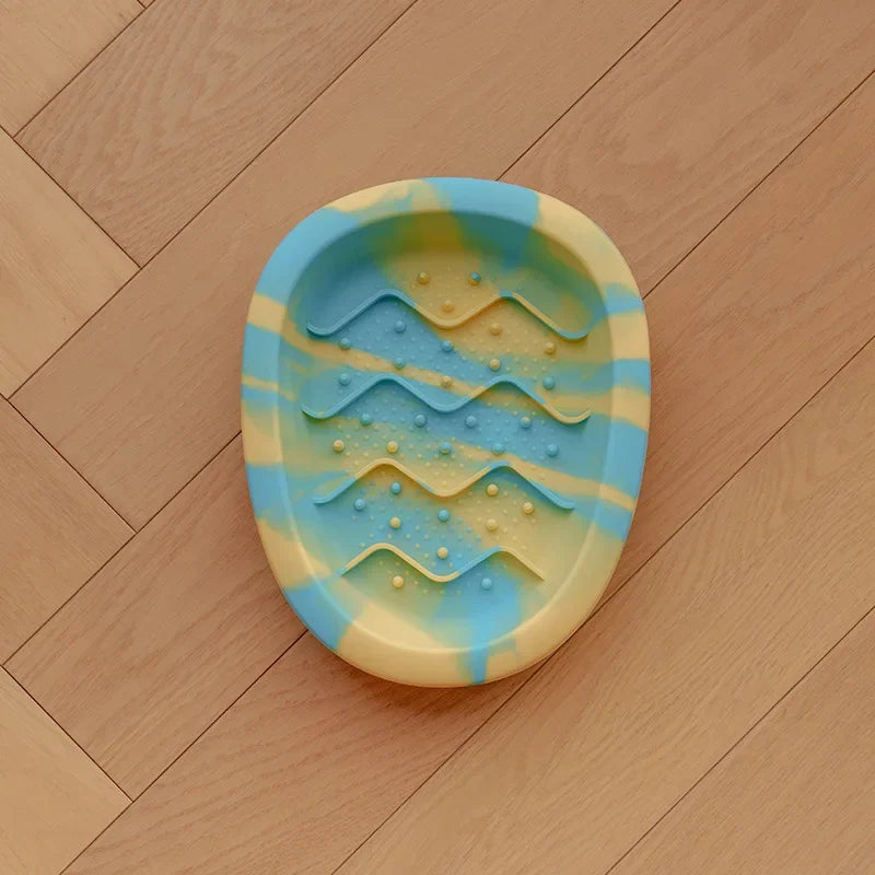 Anti Overturning Slow Eating Silicone Bowl For Cats And Dogs