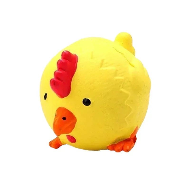 Choice Dog Squeak Toy Latex Pig Chicken Cow Designs