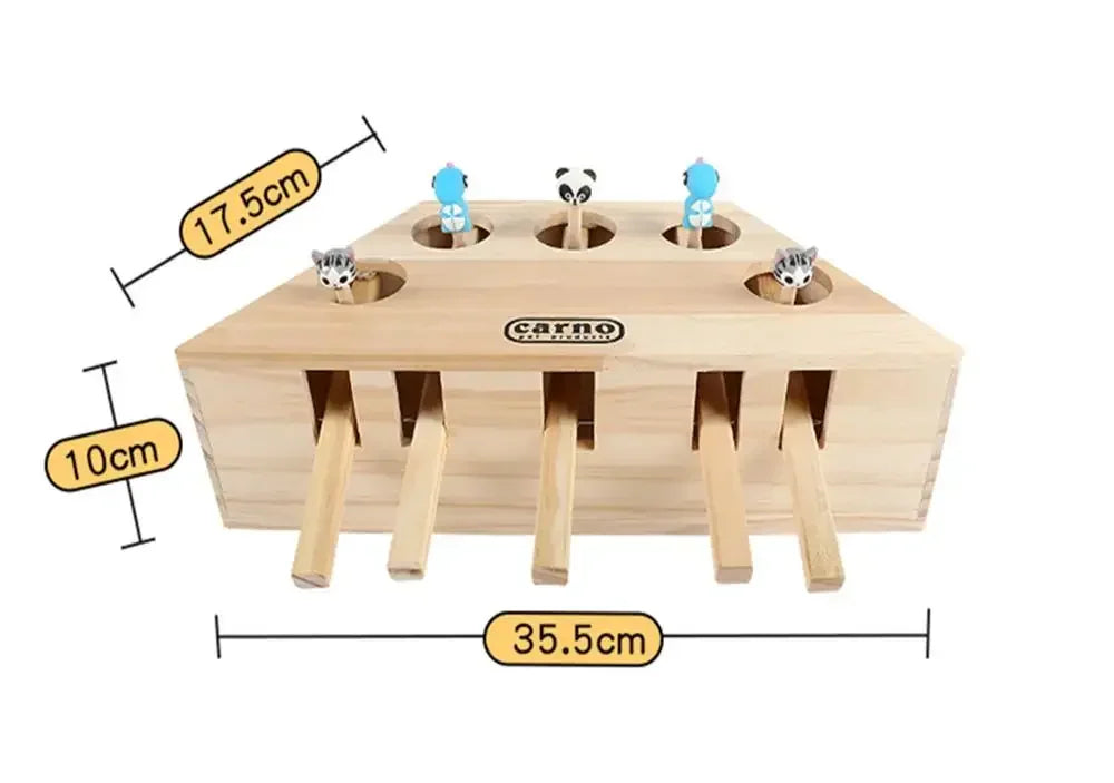 Is Smart Device Cat Hunt Toy Chase Mouse Wooden Maze