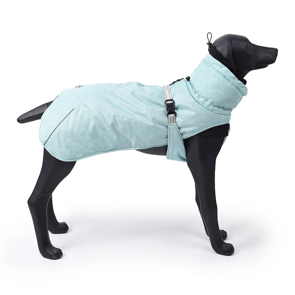Winter Dog Coat Waterproof Warm Polyester Filling Jacket