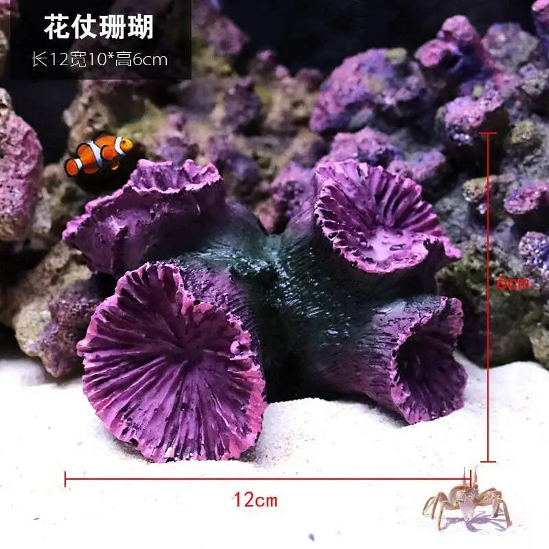 Hign-concerned Simulated Coral Aquarium Decoration Resin Landscape