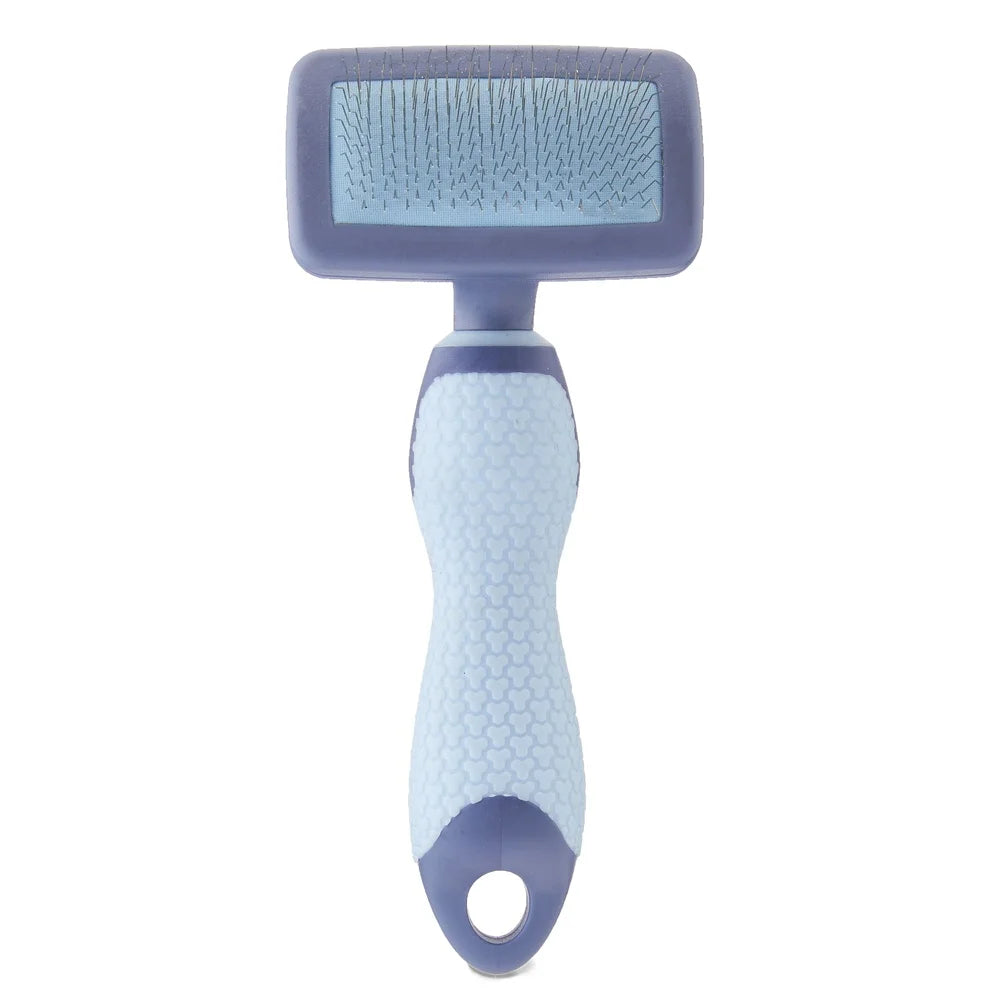 DUTRIEUX Dog Slicker Grooming Brush With Ergonomic TPR Grip