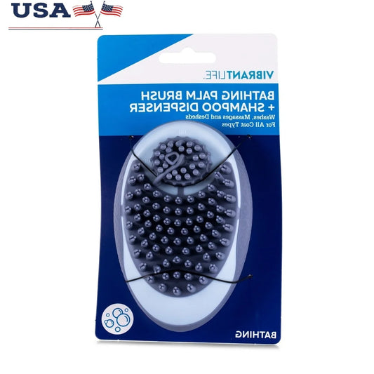 Dutrieux Ergonomic Dog Grooming Brush Shampoo Dispenser