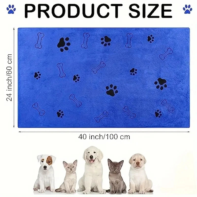 Dog Litter Microfiber Dog Towels Quick Dry Absorbent Bath