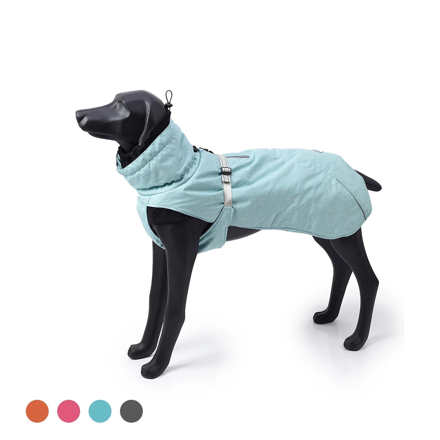 Winter Dog Coat Waterproof Warm Polyester Filling Jacket