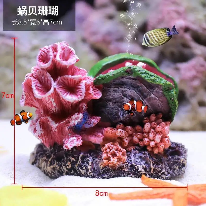 Hign-concerned Simulated Coral Aquarium Decoration Resin Landscape