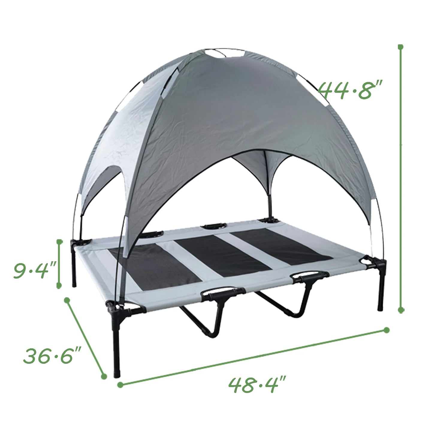 Shanghai Elevated Canopy Dog Bed With Anti Slip Fabric