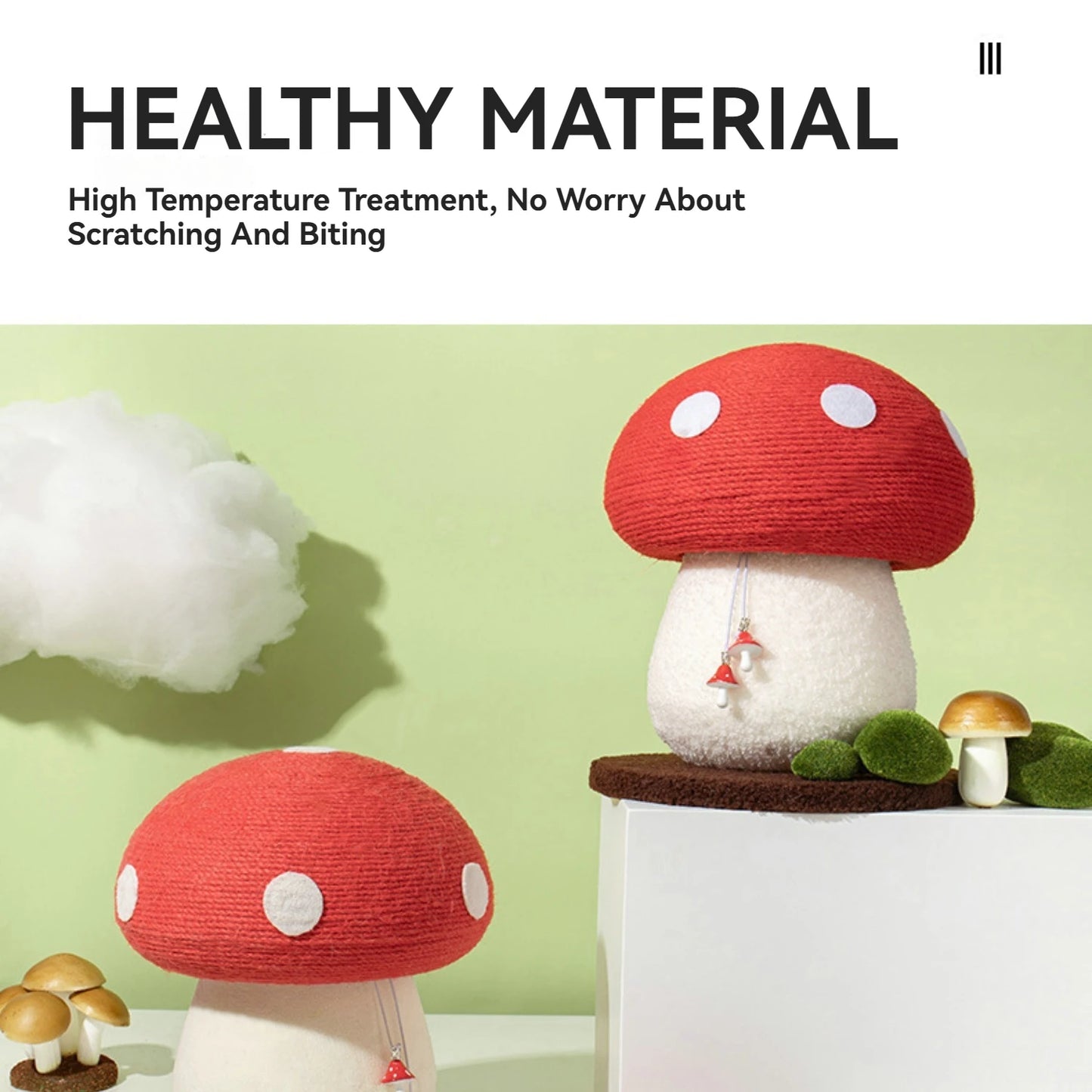 Guangdong Mushroom Cat Scratching Post Tower Rope Toy