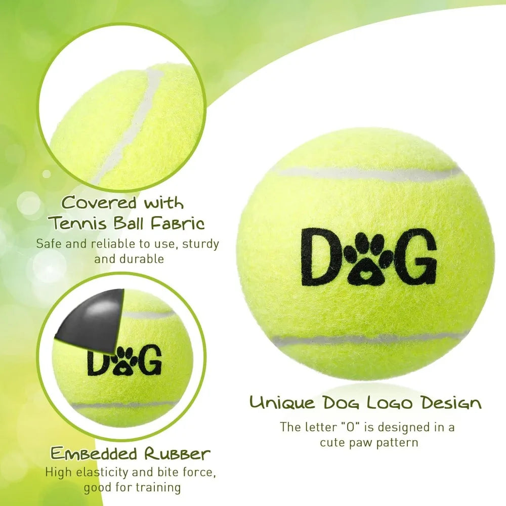 40 Pack Tennis Balls Dog Toys With Carry Bags For Fetch