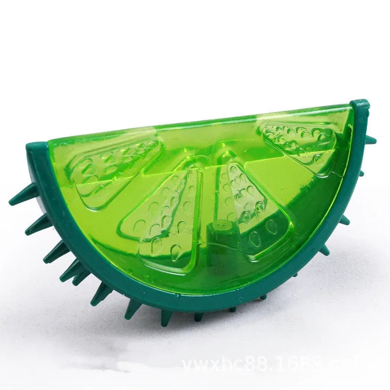 Hign-concerned Pet Cooling Chew Toy Watermelon Fruit Shape