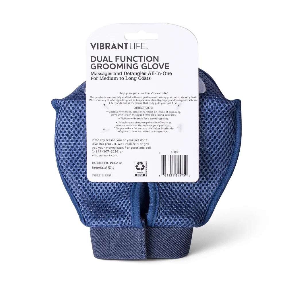 Dutrieux Dual Function Dog Grooming Glove Detangler Massage