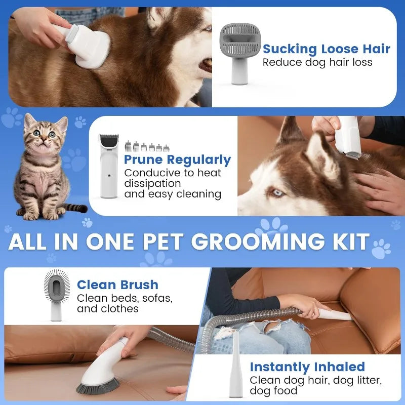 Almas Pet Supplies Cordless Dog Grooming Kit With 4000mAh