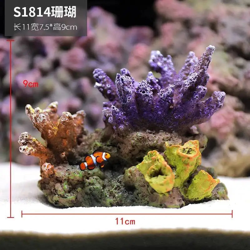 Hign-concerned Simulated Coral Aquarium Decoration Resin Landscape