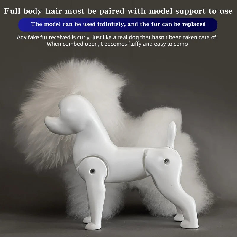 Hign-concerned Bichon Pet Simulation Dog for Grooming