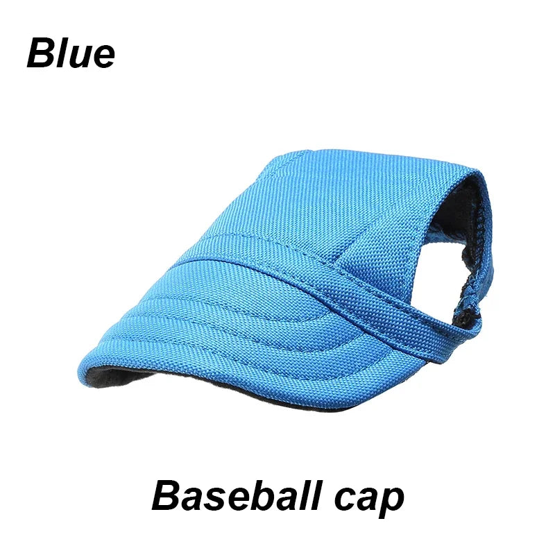 Dog Sunscreen Hat With Ear Holes Adjustable Outdoor Baseball Cap