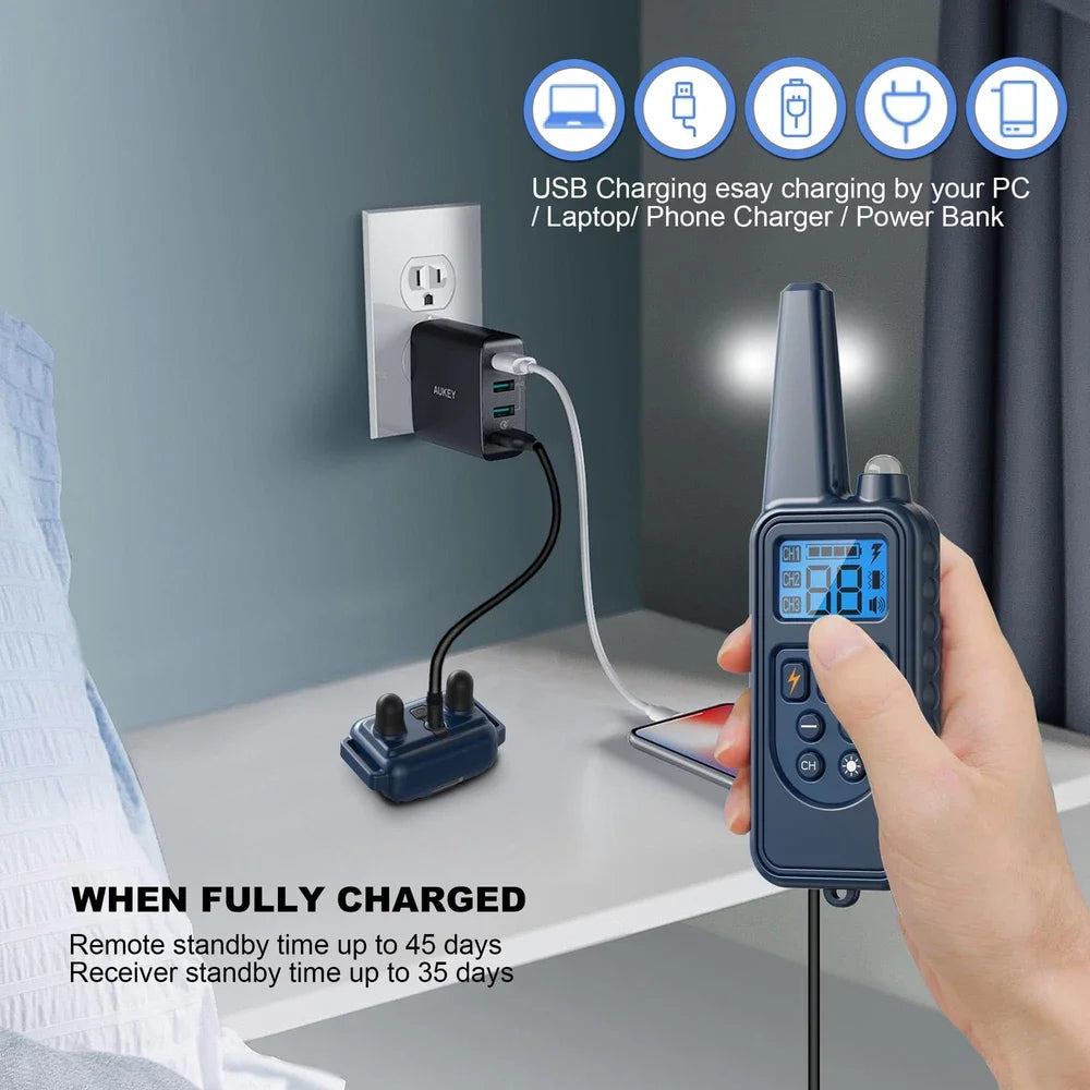 Hign Concerned Chemical Dog Training Collar Remote Shock