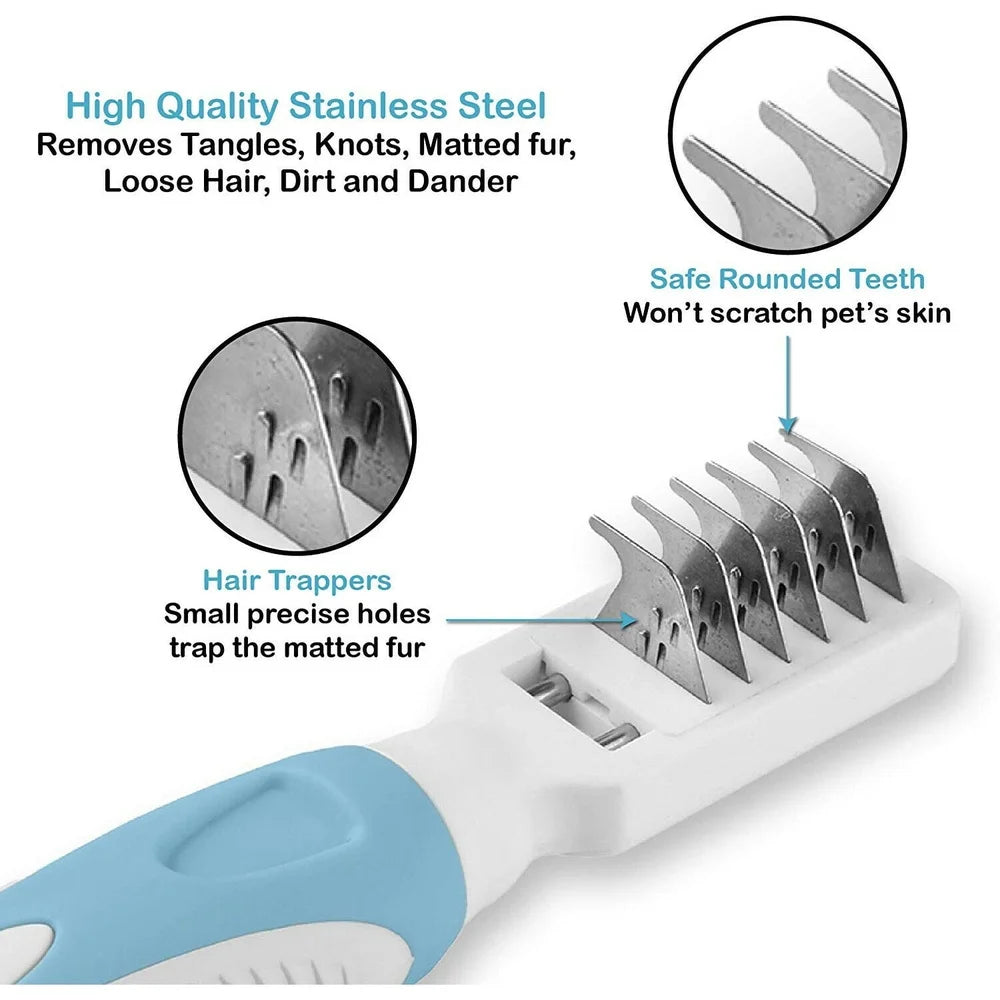 Alma's Pet Supplies Dematting Tool For Cats And Dogs