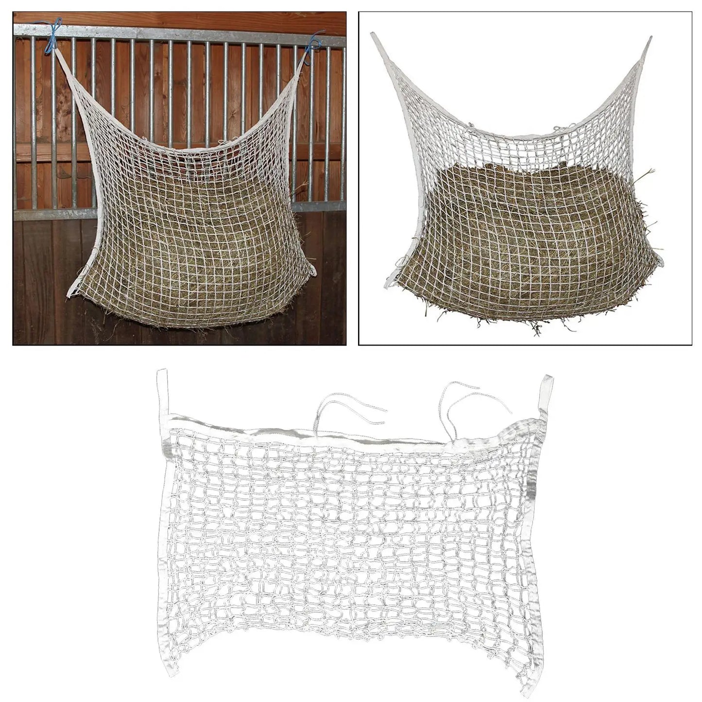 Hign-concerned Slow Feed Horse Hay Bag Mesh Net For Stalls