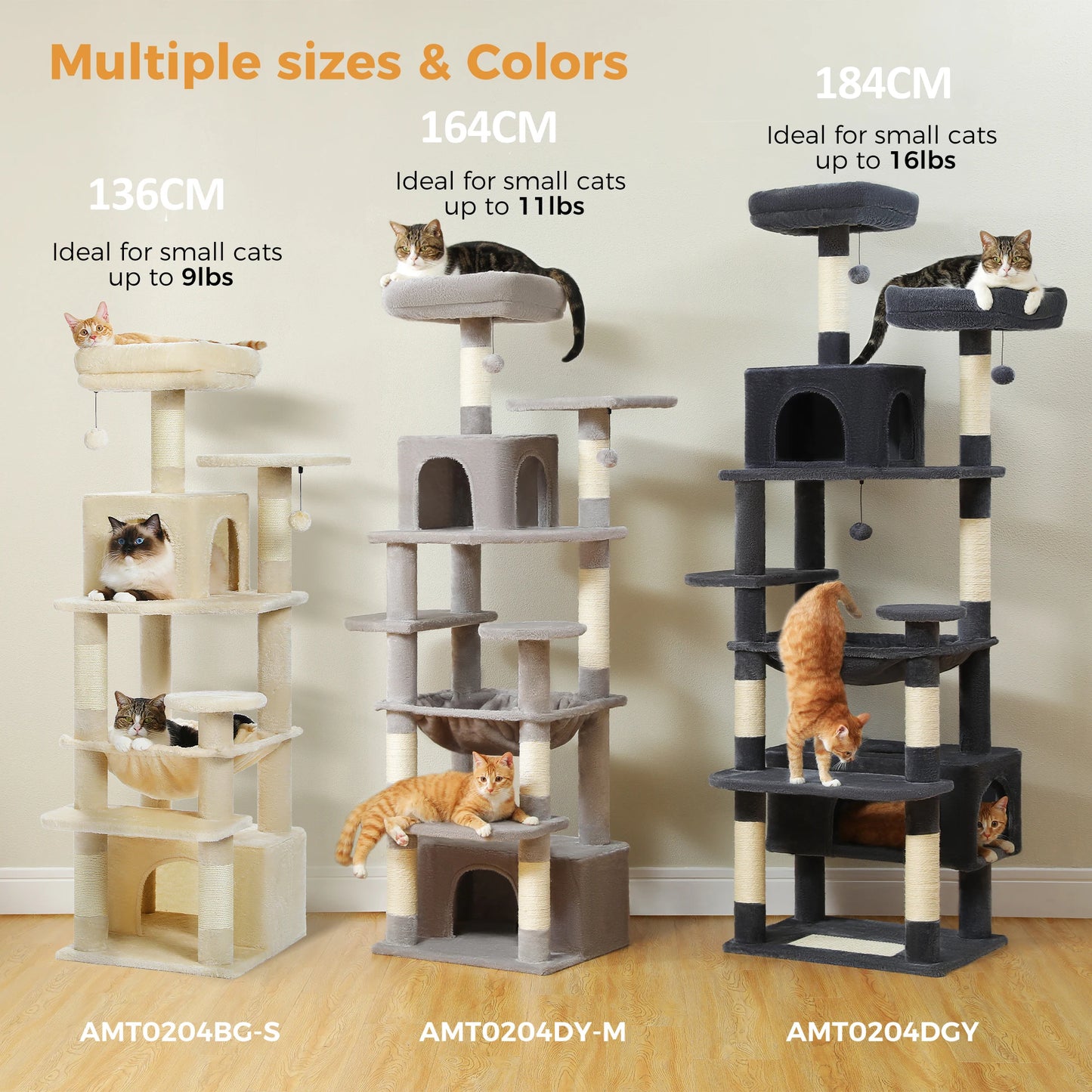 PAWZ Road Cat Tree Tower Indoor Cats With Sisal Posts