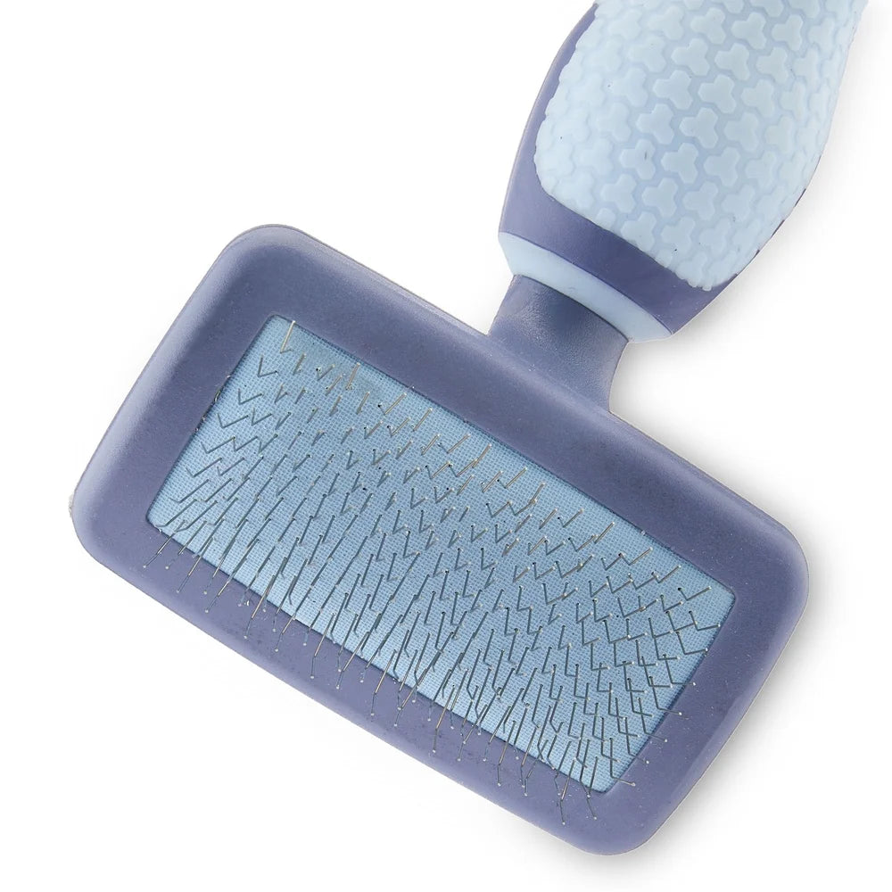 DUTRIEUX Dog Slicker Grooming Brush With Ergonomic TPR Grip