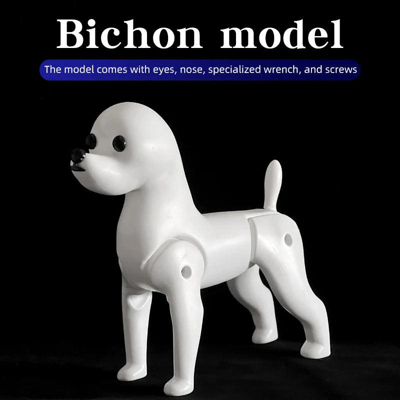 Hign-concerned Bichon Pet Simulation Dog for Grooming