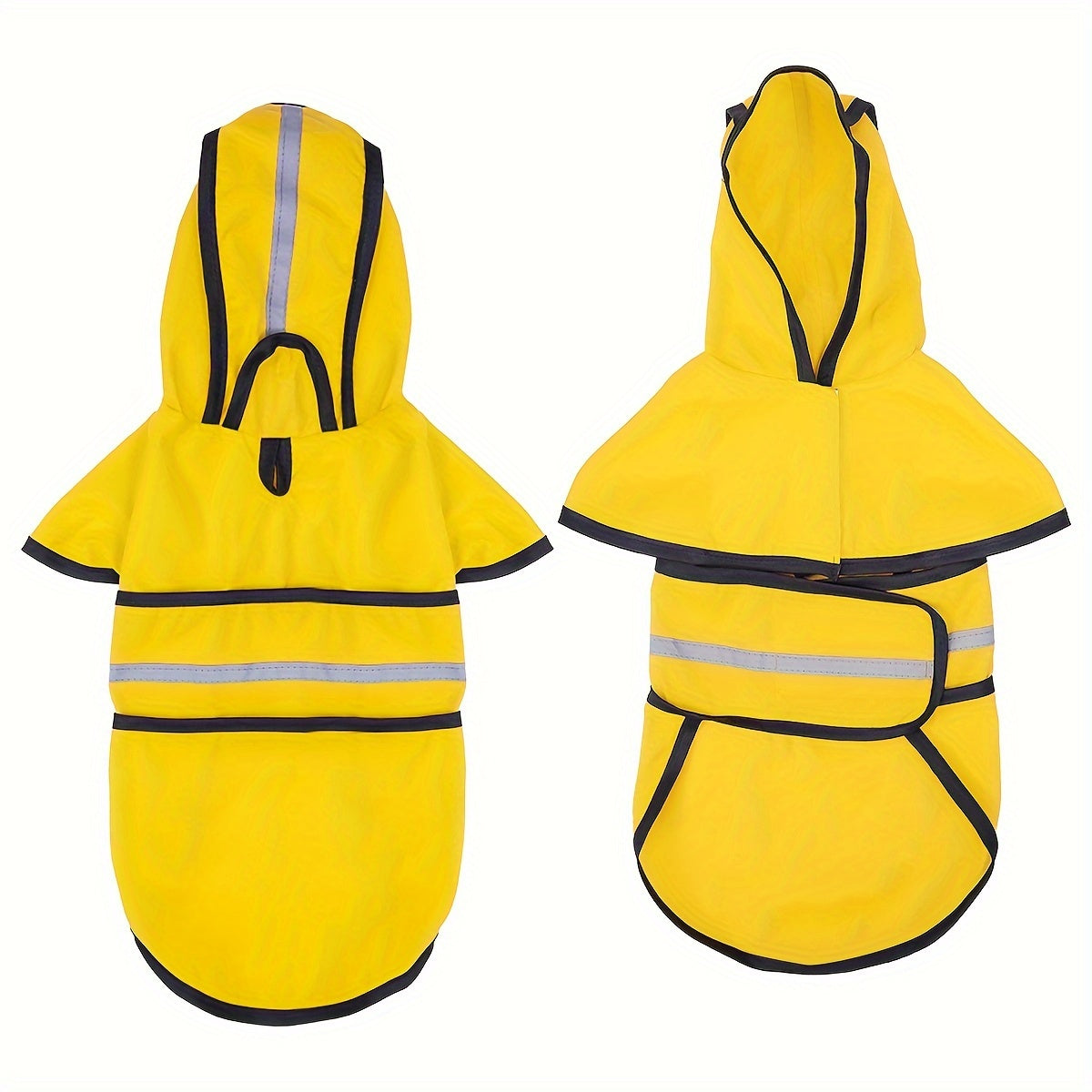 PAIAITE Reflective Dog Raincoat Waterproof Hooded Poncho Adjustable